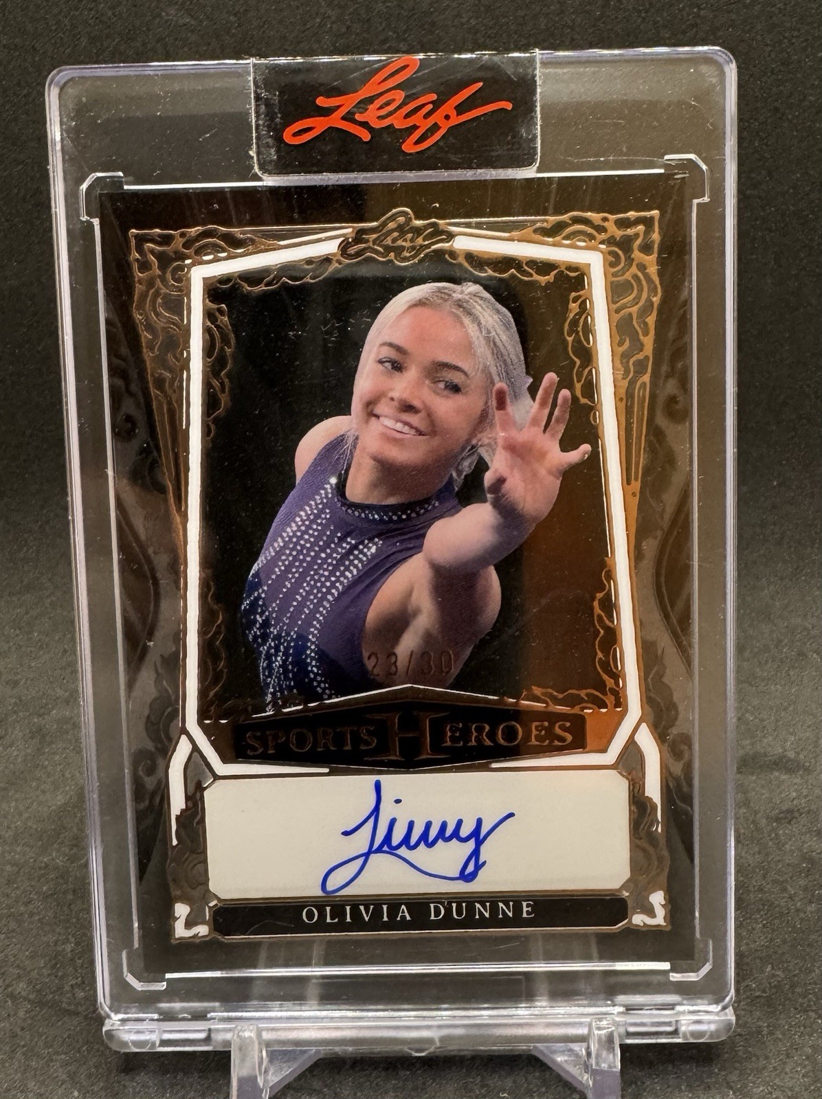 2025 Leaf Metal Sports Heroes Olivia Dunne #BA-OD1 Acetate #/30