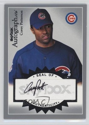 2004 Skybox Autographics Silver 63/100 Corey Patterson #A-CP Auto 05k6