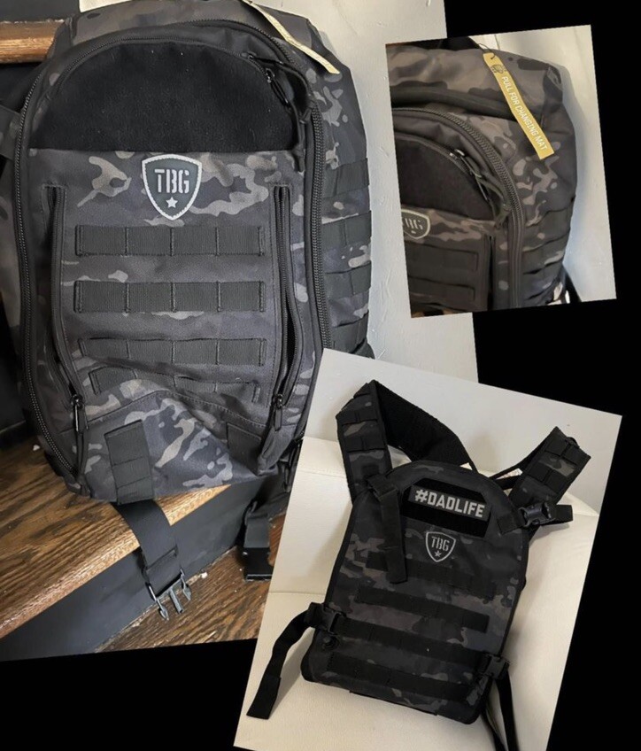 TBG Tactical Baby Gear Camouflage Baby Carrier And Diaper Backpack Set