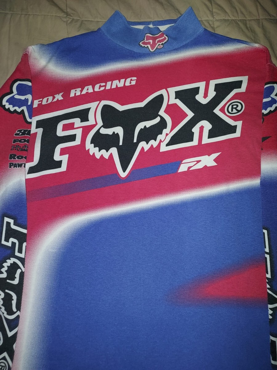 ジャケット・アウター FOXRACING Logo Embroidery Jersey Blouson Fox Racing Jacket Mens Small Black Hooded Full Zip Denim