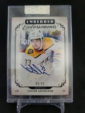 2018 Upper Deck Clear Cut Embedded Endorsements /99 Viktor Arvidsson #EE-VA Auto