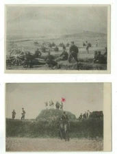 Two Russo Japan War PPCs Military views