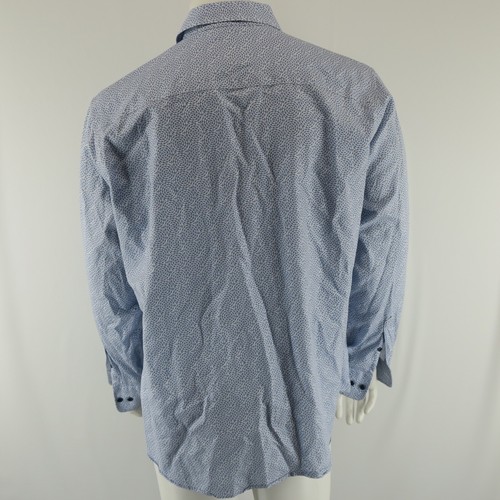 David Donahue Fusion Long Sleeve Button Up Shirt Mens 17.5 / XL Airplane Print - Picture 8 of 10