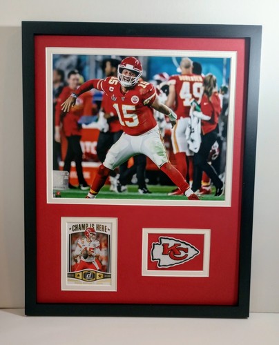 Custom Picture Framing - 8x10 Photo With Logo Patch Sports Card Display Frame - Picture 2 of 9