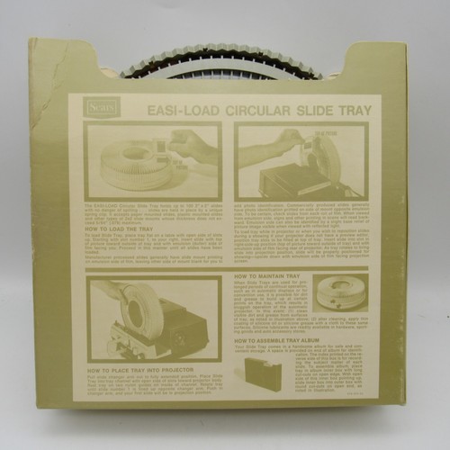 Sears Easi-Load Circular Slide Trays 9985 Holds 100 2"x2" Slides Lot of 3 - Picture 2 of 5