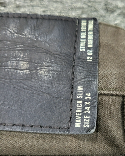 Buck Mason Maverick Hose Herren 36 x 29 grün Slim Fit 5-Pockets Button-Fly Mängel - Bild 20 von 23
