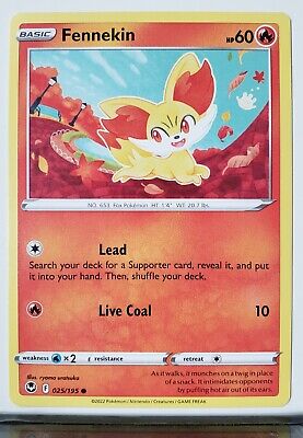 Fennekin 025/195 - NM / M - Silver Tempest Pokemon Card - $2 Fennekin 025/195 - NM / M - Silver Tempest Pokemon Card - $2