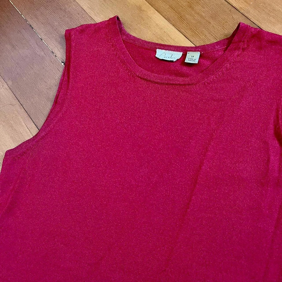 Tanque rojo vintage años 90 Y2K Caslon, talla M Foto 3 de 4