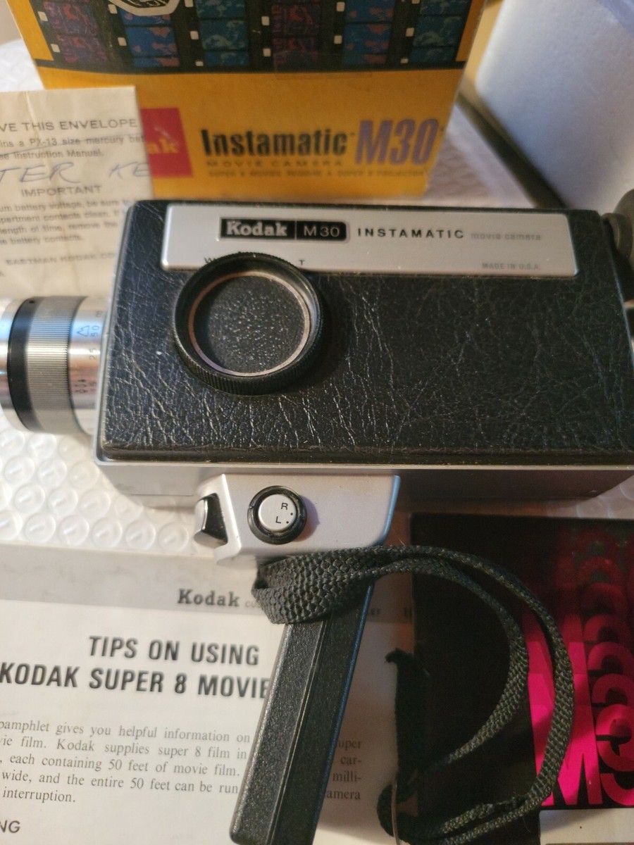 Caméra KODAK Instamatic M6 Super 8 Format 9.5mm Vintage Exposition