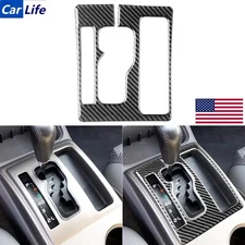 For Toyota Tacoma 05-15 Real Carbon Fiber Center Console Gear Shift Panel Cover