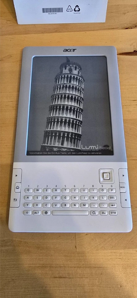 Acer Ebook Reader LumiRead 600 3G ISBN Scanner - Bild 2 von 4