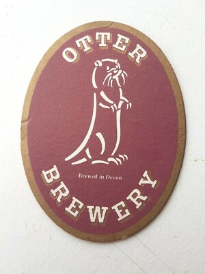 Vintage OTTER BREWERY - Mine's An Otter Cat No'05 Bierdeckel / Untersetzer