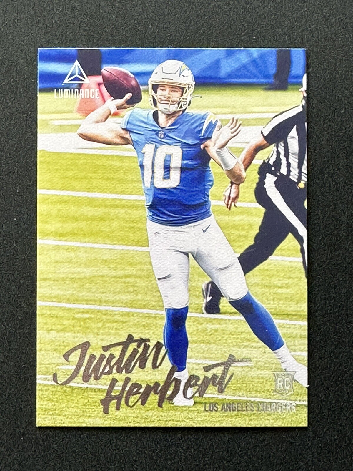 JUSTIN HERBERT "RC" 2020 Panini Chronicles Luminance CANVAS #203 L.A. Chargers