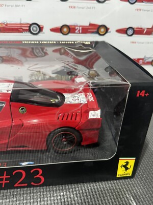 Hotwheels Elite Ferrari Fxx Red 23 1/18 Mattel RARE HTF | eBay