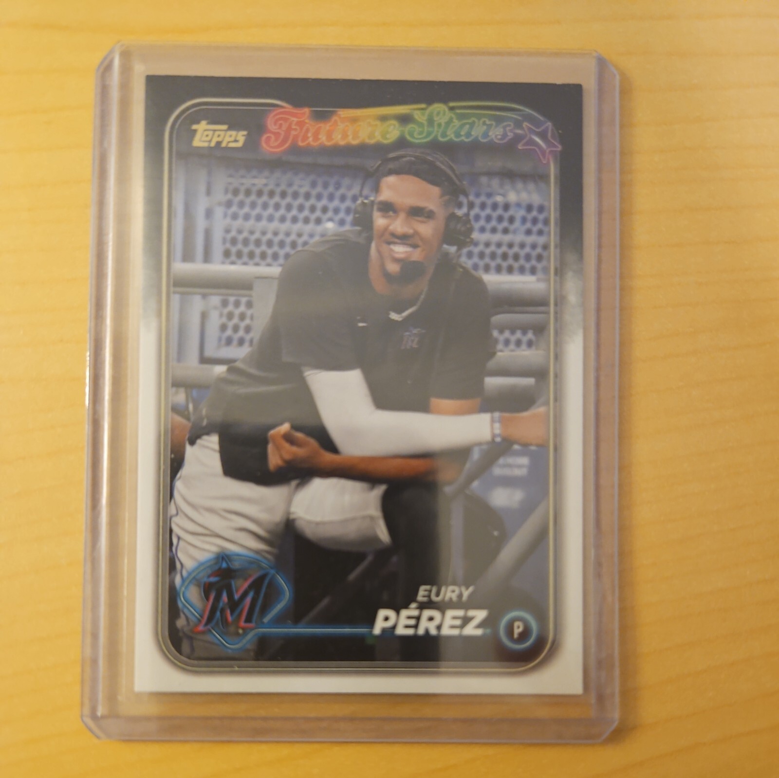2024 Topps Eury Perez Future Stars SP Golden Mirror Image Variation #197 Marlins