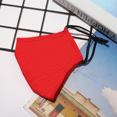 Reusable Cotton Face Mask Washable Unisex adjustable Filter pocket plain4 layer - Picture 18 of 21