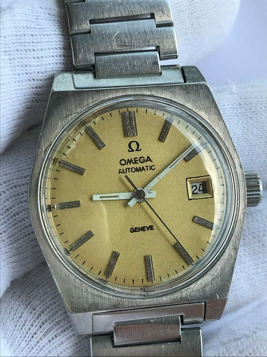 OMEGA GENEVE WATCH 166.0118 AUTOMATIC CAL.1481 DATE MENS 35mm