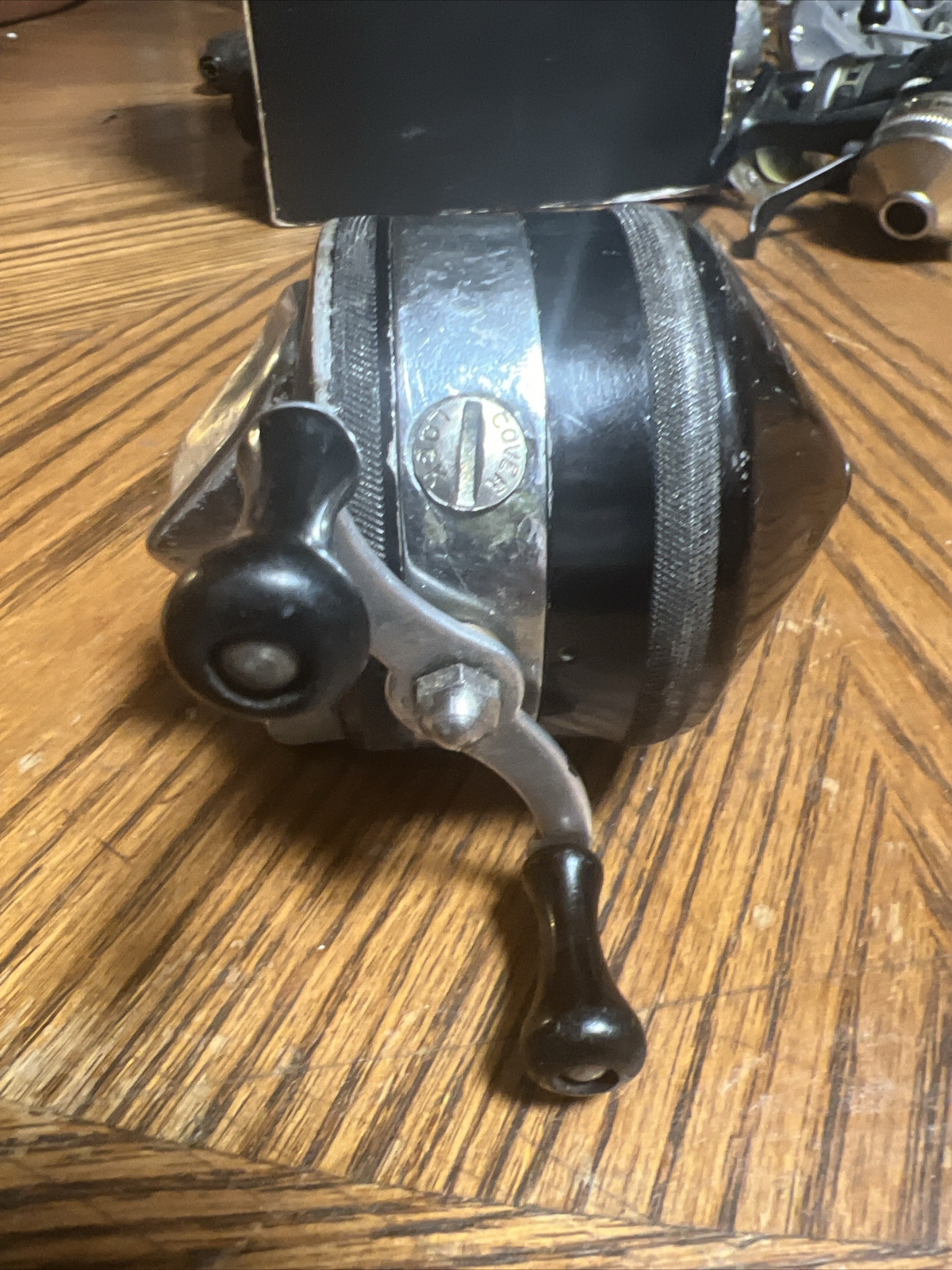 Early 1950s Black Zebco 33 Spinner Tulsa OK Brass Gears Works Great eBay