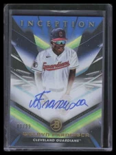 2023 Bowman Inception Autographs Blue Foil Welbyn Francisca Rookie Auto 80/99