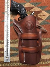 Western Leather Holster Fits Uberti Cattleman EMF Pietta 1873 Ruger Vaquero 5.5
