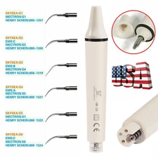 Dental Ultrasonic Scaler Handpiece Fit EMS Woodpecker HW-3H/ 5*scaling Tips