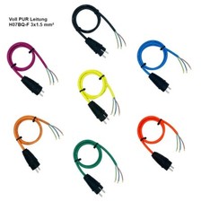 Anschlussleitung Anschlusskabel Gerätekabel Steckerkabel PUR Kabel H07BQ-F 3x1,5