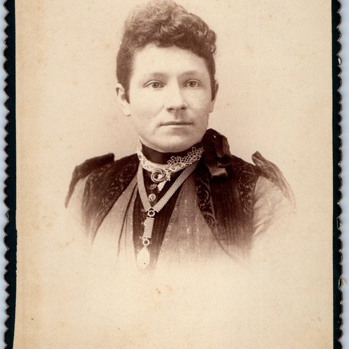 c1880s Lucan, Ontario Canada Fancy Lady Girl Card Photo Ellis