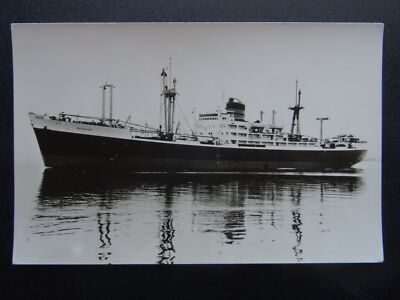 Shipping Cargo T.S. AYRSHIRE Clan Line Co. Glasgow um 1950 RP Postkarte