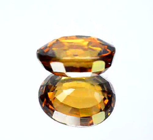 4.59 cts Natural Oval-cut TopFire-luster Brown VVS/IF beautiful Zircon(Cambodia) - Picture 5 of 8