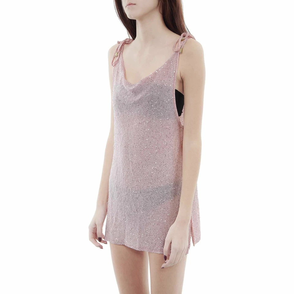 Top túnica de playa para mujer La Perla adornada con lentejuelas precio regular $310 Foto 3 de 3