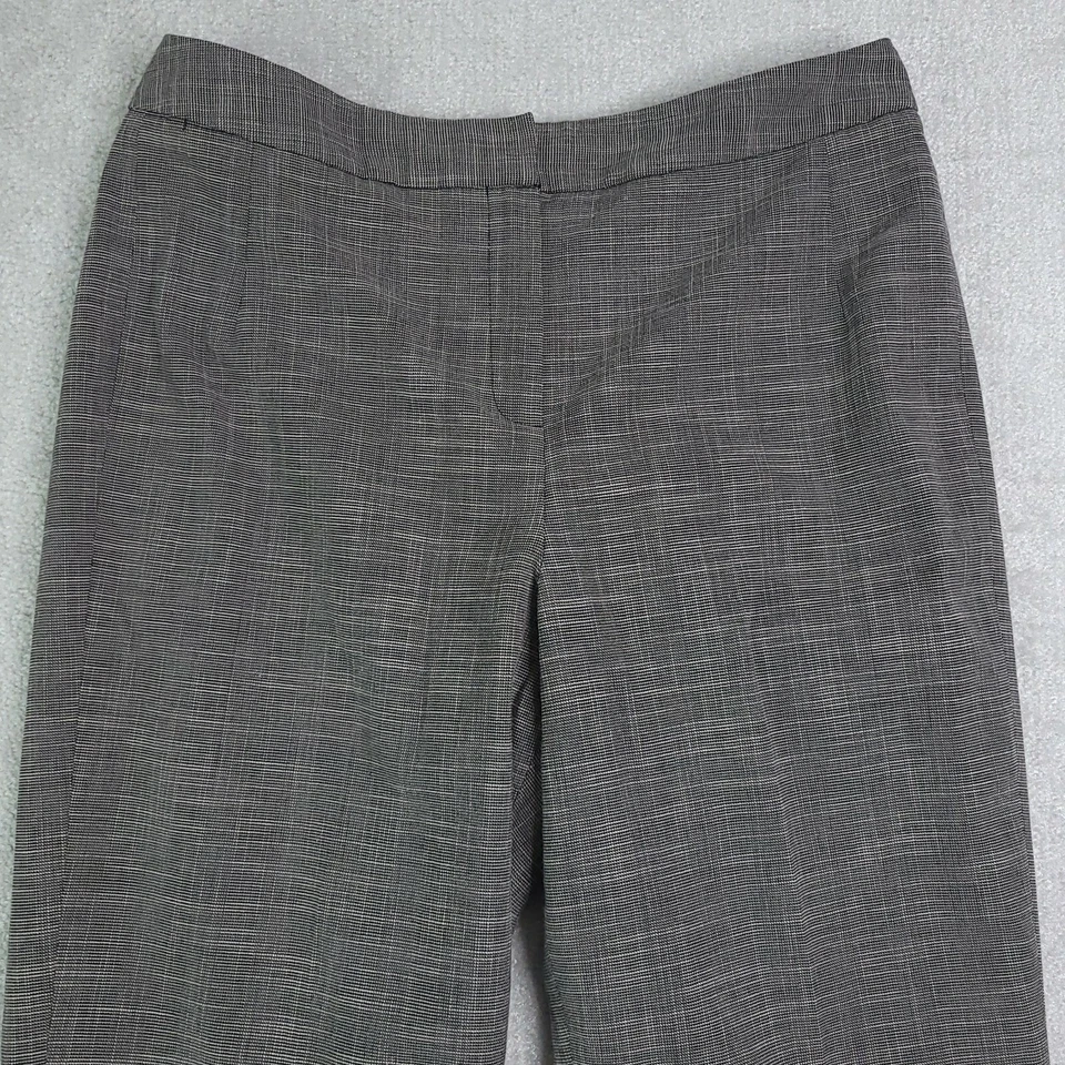 Vtg Larry Levine For Dress Barn Pants Women's 10 Gray Straight Leg Hook & Eye - Image 3 of 4