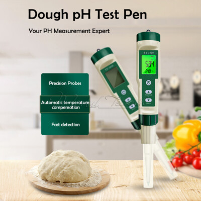 YY-1030 Food PH Meter Thermometer Electrode Soil PH Test Pen Acidity Tester
