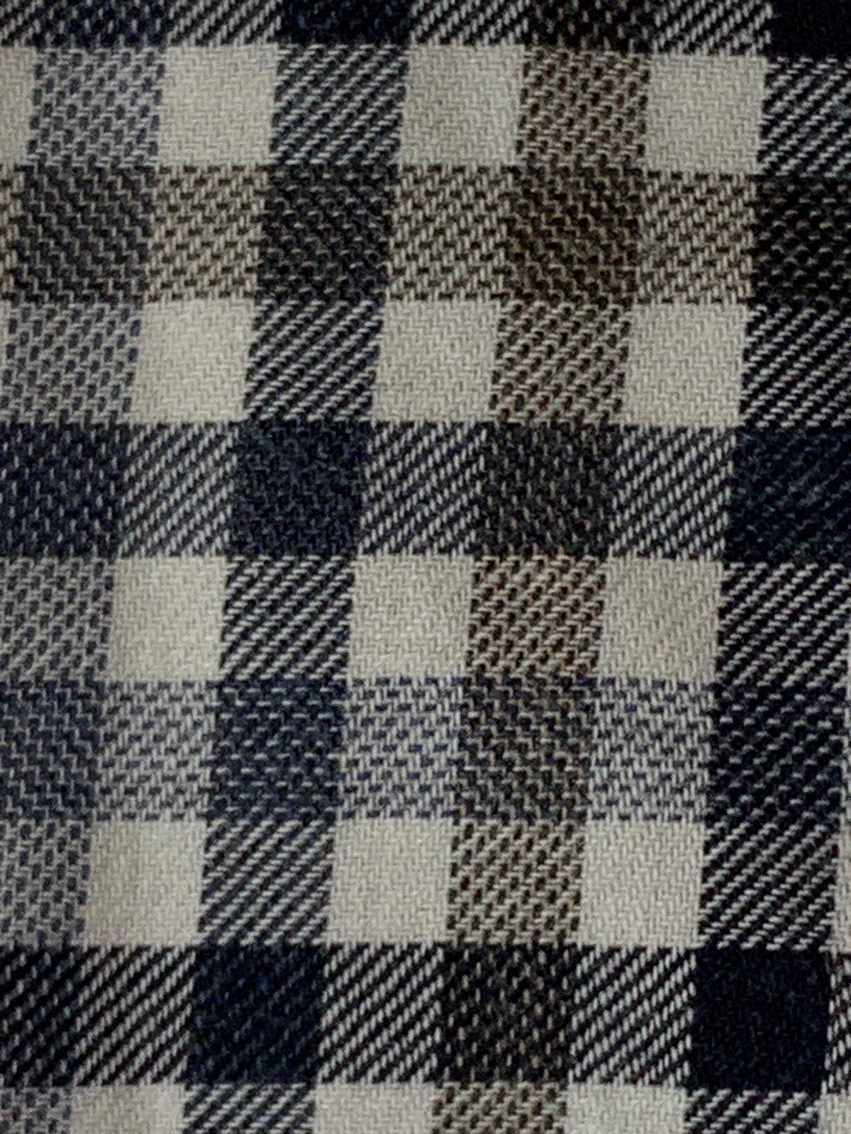 SUITSUPPLY SUIT SUPPLY Sz 16.5 Cutaway Collar Flannel Gun Check Shirt ...