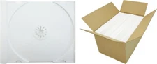(400) CD Trays - SOLID WHITE Replacement Inserts for Jewel Boxes Cases #CDIR80SW