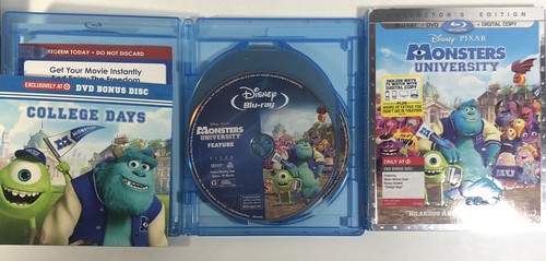 3D Blu Ray Lot Movies Monsters University Puss In Boots Hugo Exclusive Mint Disc - Picture 6 of 8