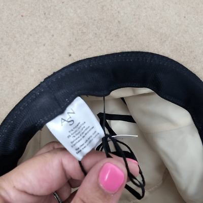 ASN The Harper Floppy Felt Hat Beige Oatmeal NEW Braided 