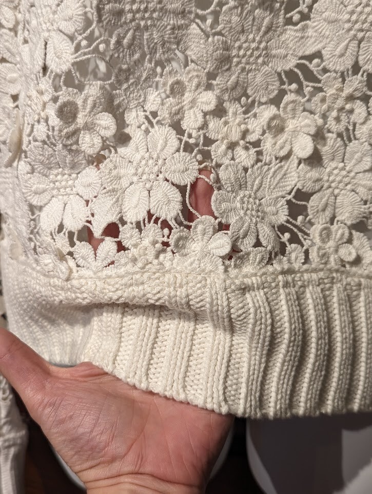 新品タグ付き　Riu Embroidery lace tops Rちゃん 即購入可☆タグ付き☆Riu Embroidery lace tops#Rちゃん