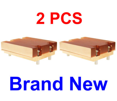 2 PCS Dynatron 1U Low Profile Passive Copper Heat sink for Intel ''LGA771'' CPUs