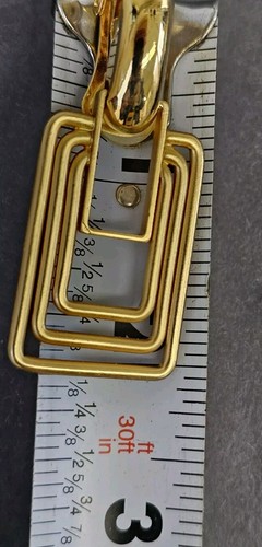 Lote de 6 pares de pendientes retro de bisutería años 80 5 postes con clip 1 perno prisionero - Imagen 8 de 14