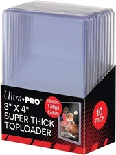 Ultra Pro 130pt Toploader NEW Top Load sealed 10 20 30 50 100 250 500 YOU PICK