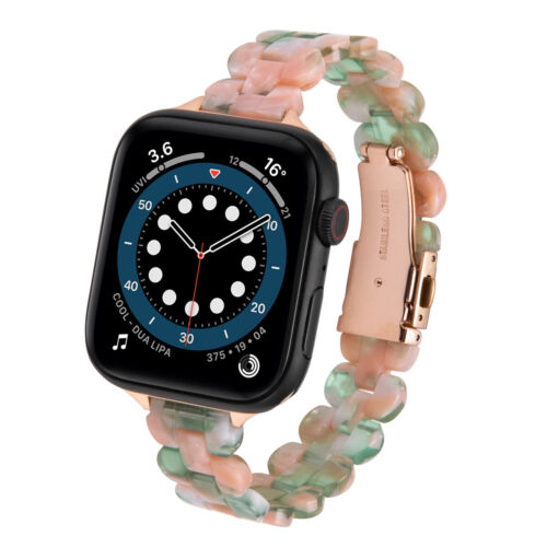 Correa de reloj de pulsera de resina iWatch para Apple Watch Series 7 6 5 4 3 21 - Imagen 15 de 36