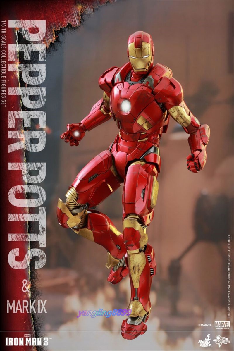 Hot Toys MMS311 Iron Man 3 Mark IX MK9 & Pepper Potts Figure