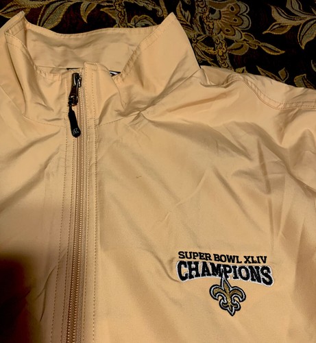 NWOT NFL New Orleans Saints Super Bowl XLIV Champions WeatherTec Golf Jacket XXL - Picture 1 of 8