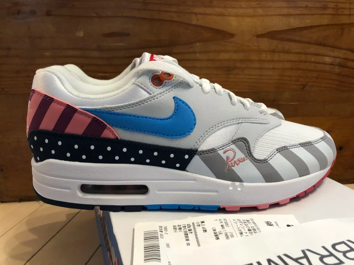 doel hengel Molester 2018 Nike Air Max 1 PARRA White Blue Grey Pink sz 8.5 | eBay