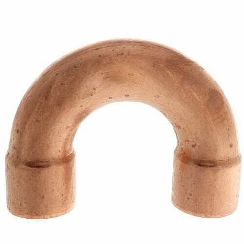3/4" x 2-1/2" Copper Return Bend Copper Elbow Moonshine Still Column Condenser