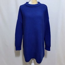 Melrose and Market NWT Blue Sweater Mini Dress Women L