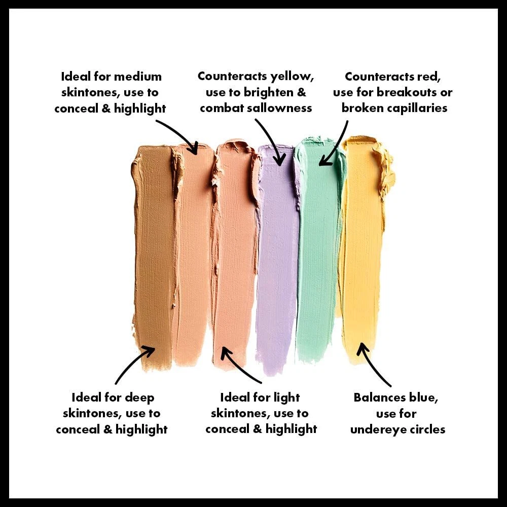 NYX Pro Color Correcting Palette Powder Creamy Lightweight Vegan Cruelty Free