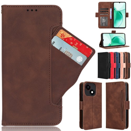 For ZTE Blade A35e /Z2466, Separable Card Slot Leather Wallet Stand Case Cover - 第 1/29 張圖片