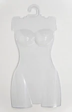 Clear Plastic Female Torso Body Dress Mannequin Forms (Set of 10)