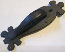 VINTAGE RUSSWIN LAPARRA MODEL 42 CAST IRON HAMMERED DOOR HANDLE PULL BARN HOUSE